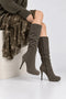 Women’s Embellished High Heel Winter Boots – AB3779