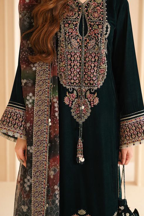 jazmin Pure Velvet 3 Piece Suit VF-2039