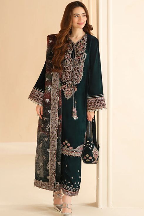 jazmin Pure Velvet 3 Piece Suit VF-2039