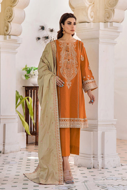 Khas Embroidered Khaddar 3 Piece Suit KKE-1621