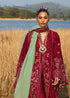 Hussain Rehar Embroidered Lawn Suit Mahogany