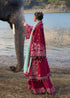 Hussain Rehar Embroidered Lawn Suit Mahogany