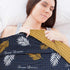 Pure Cotton Reversible Duvet Set - Sweet Dreams Navy Mustard Quilt Cover Set