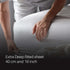 100% Cotton 800 Thread Count Extra Deep Fitted Sheets - 40cm - White