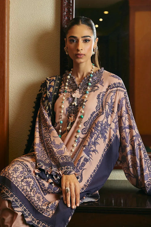 Sana Safinaz Embroidered Linen piece Suit M233-007B-CQ