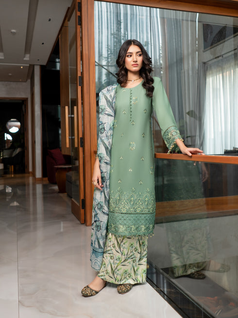 Munira Embroidered Lawn 3 Piece Suit MSL136