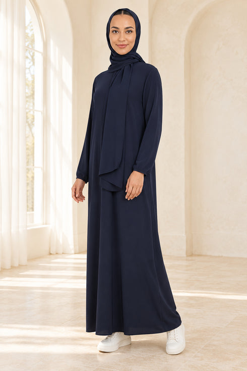 Women’s Plain Abaya – Lightweight Modest Long Dress