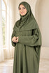 Women’s Muslim Prayer Dress Set with Hijab and Prayer Beads