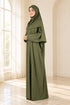 Women’s Muslim Prayer Dress Set with Hijab and Prayer Beads