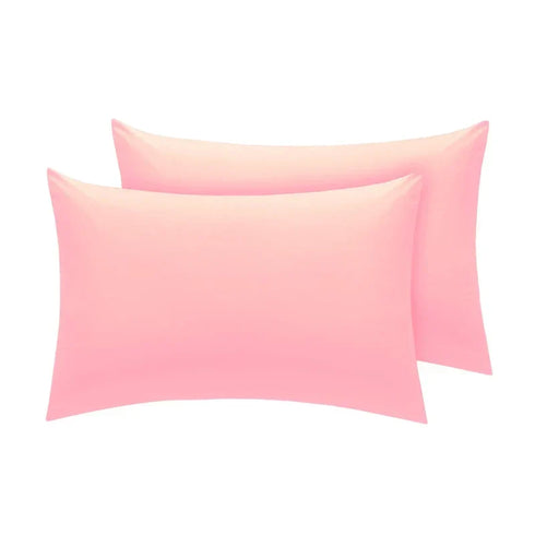 Easy-Care Non-Iron Percale Green Pillow Cases | Divine Textiles (Pair of 2)