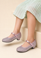 Kids Pink Glitter Shoes BS-41
