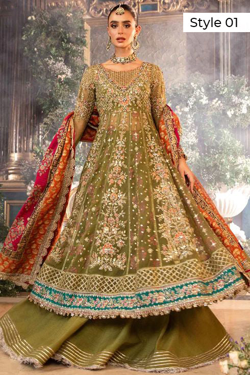 Maria B Embroidered Organza 3 Piece Suit BD-2906