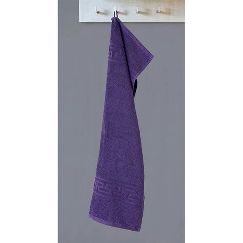 Soft and Premium Egyptian Cotton Towels - 600 GSM Purple, Set of 8