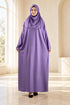 Women’s Muslim Prayer Dress Set with Hijab and Prayer Beads