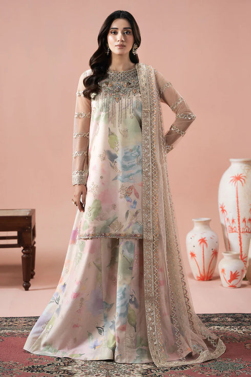 Ramsha Embroidered Organza Suit PS-105