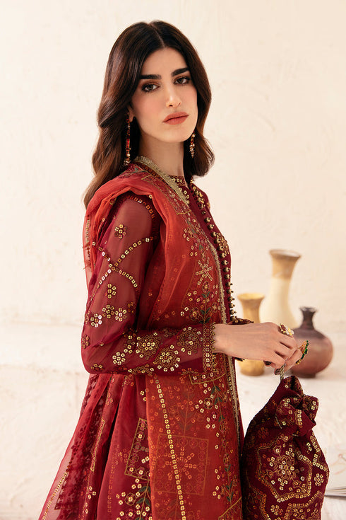 Alizeh Embroidered Chiffon 3 Piece Suit AWEEN - V17D06