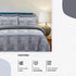 Soft Cotton Quilted Duvet Cover Set - Marrocoas Printed Reversible