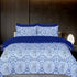 Greek Blue Duvet Cover Set - 100% Cotton for a Stylish Bed