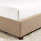200 Thread Count 46cm Fitted Sheet - 100% Egyptian Cotton, White