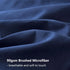 4 Piece Complete Bedding Set Duvet Cover Set With Fitted Bed Sheet & Pillowcases - Navy Blue