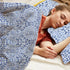 Greek Blue Duvet Cover Set - 100% Cotton for a Stylish Bed