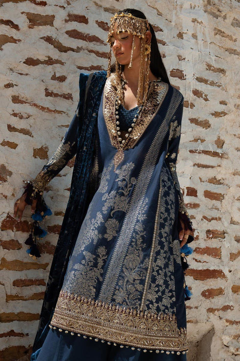 Sana Safinaz Embroidered Cotton 3 piece Suit S231-001B-DF