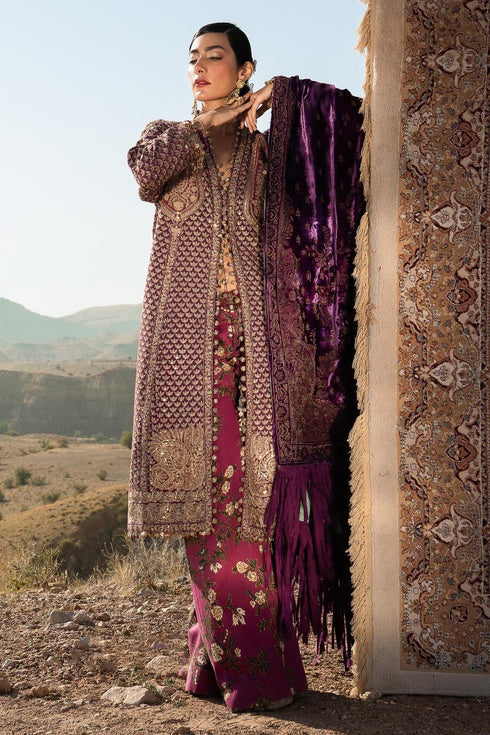 Sana Safinaz Embroidered Raw Silk 3 piece Suit S231-007A-DE