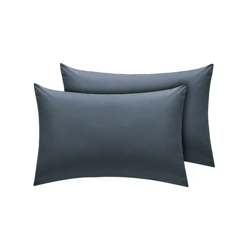 Easy-Care Non-Iron Percale Green Pillow Cases | Divine Textiles (Pair of 2)