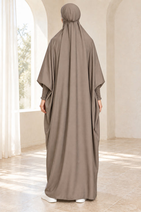 Ravent Women’s One-Piece Muslim Prayer Dress with Hijab