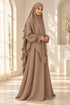 Yaqeen Women’s Abaya and Diamond-Cut Khimar Two-Piece Prayer Set