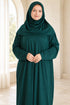 Women’s Muslim Prayer Dress Set with Hijab and Prayer Beads