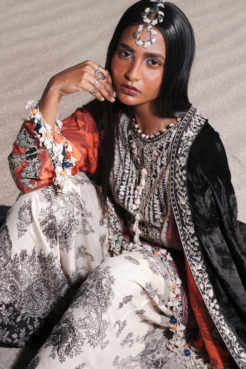 Sana Safinaz Slub Suit V241-007-3CP