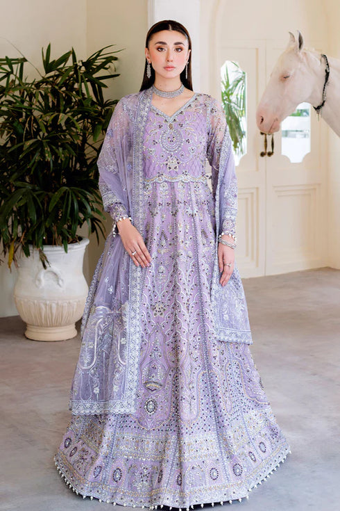 Ramsha  Embroidered Organza Suit H-505