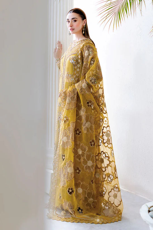 Ramsha  Embroidered Organza Suit H-506