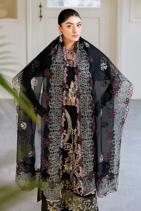 Ramsha  Embroidered Organza Suit H-503