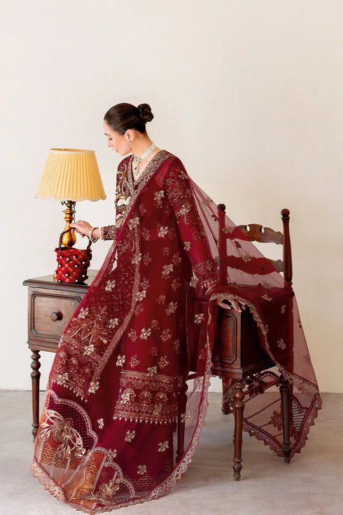 Ramsha  Embroidered Organza Suit H-504