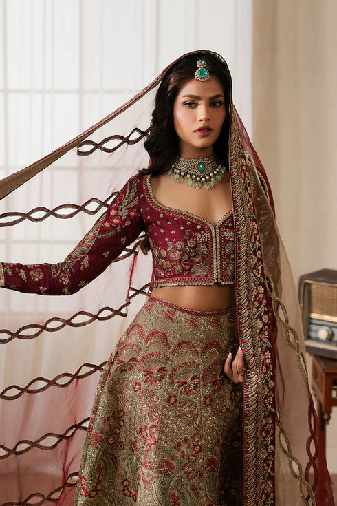 Ayzel Embroidered Organza Suit Mulaaqaat