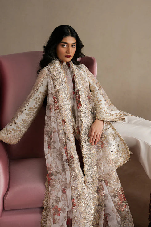 Ayzel Embroidered Organza Suit  Riwaayat
