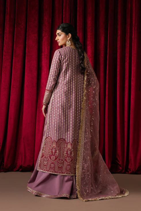 Ayzel Embroidered Organza Suit Humnishin