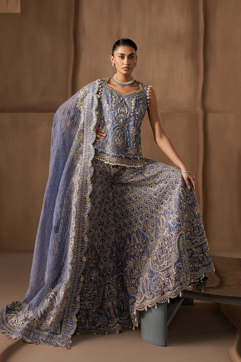 Afrozeh Emboridered Raw Silk Arabella