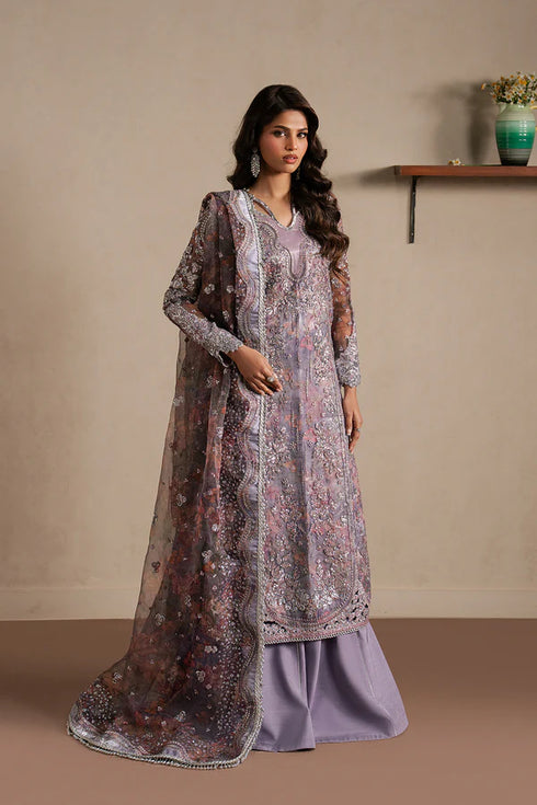 Ayzel Embroidered Organza Suit Maujood