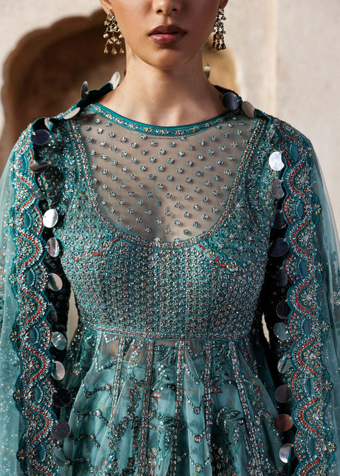 Hussain Rehar Embroidered Net Suit Nagma