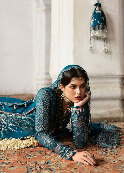 Hussain Rehar Embroidered Orgnaza Suit Zebunisa