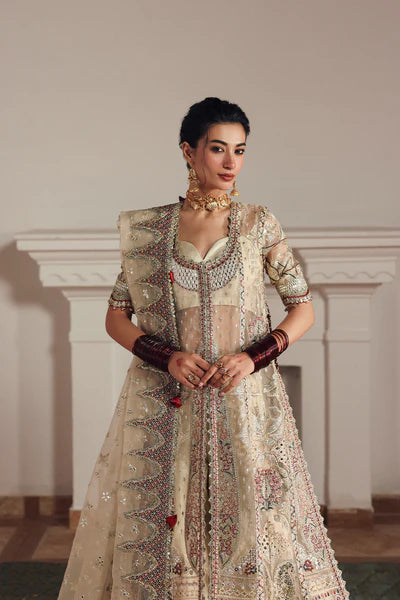Afrozeh Emboridered Organza Suit Shahnaz