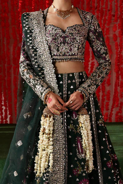 Afrozeh Emboridered Organza Suit Shonglam