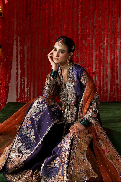 Afrozeh Emboridered Raw Silk Suit Gulnaar