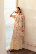Afrozeh Lawn Suit Glow Streaked