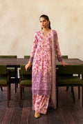 Afrozeh Lawn Suit Dusk Laced