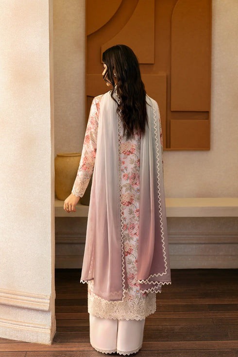 Afrozeh Lawn Suit Horizon Faded
