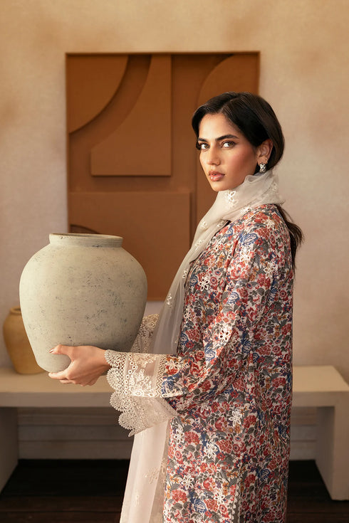 Afrozeh Lawn Suit Sun Spun